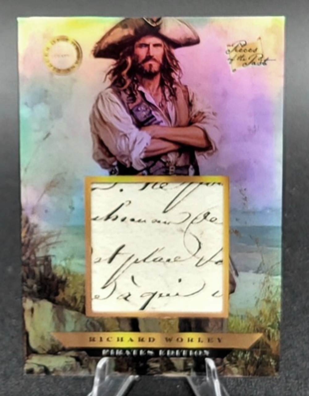 Authentic Pirate Captain Richard Worley Handwriting Relic, Created Jolly Roger